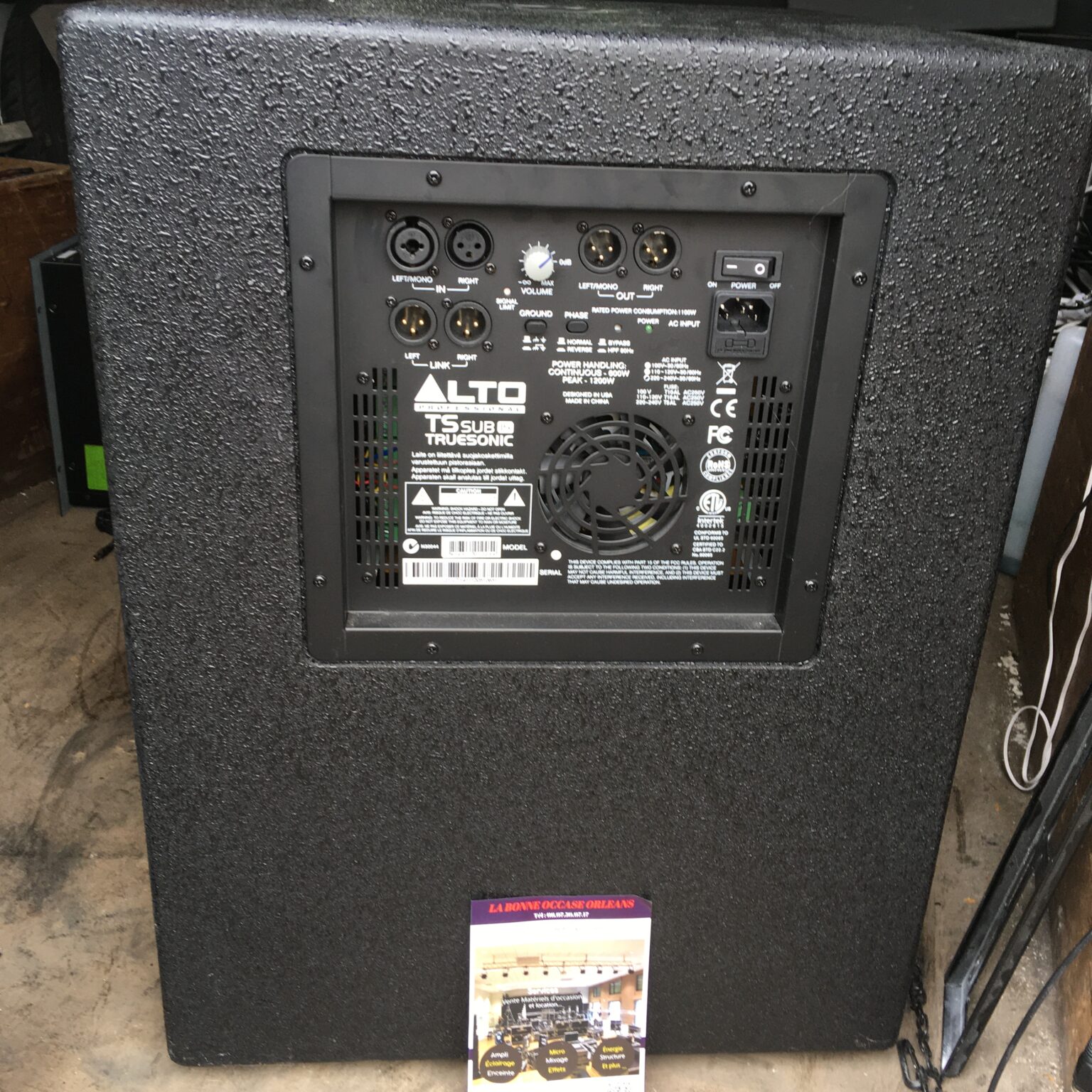 Caisson de basse TS SUB15 Alto By dreamX