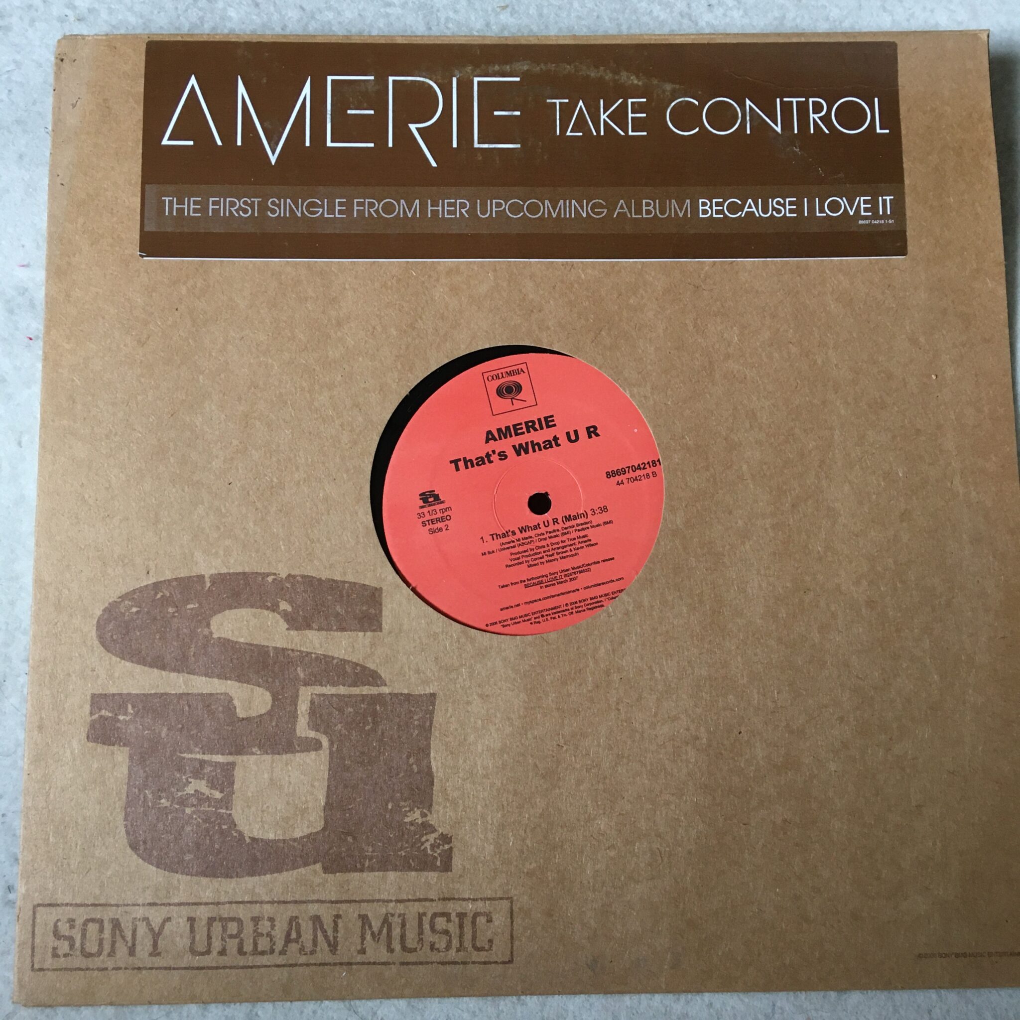 Amerie Take control Disque Maxi 45 T – By dreamX